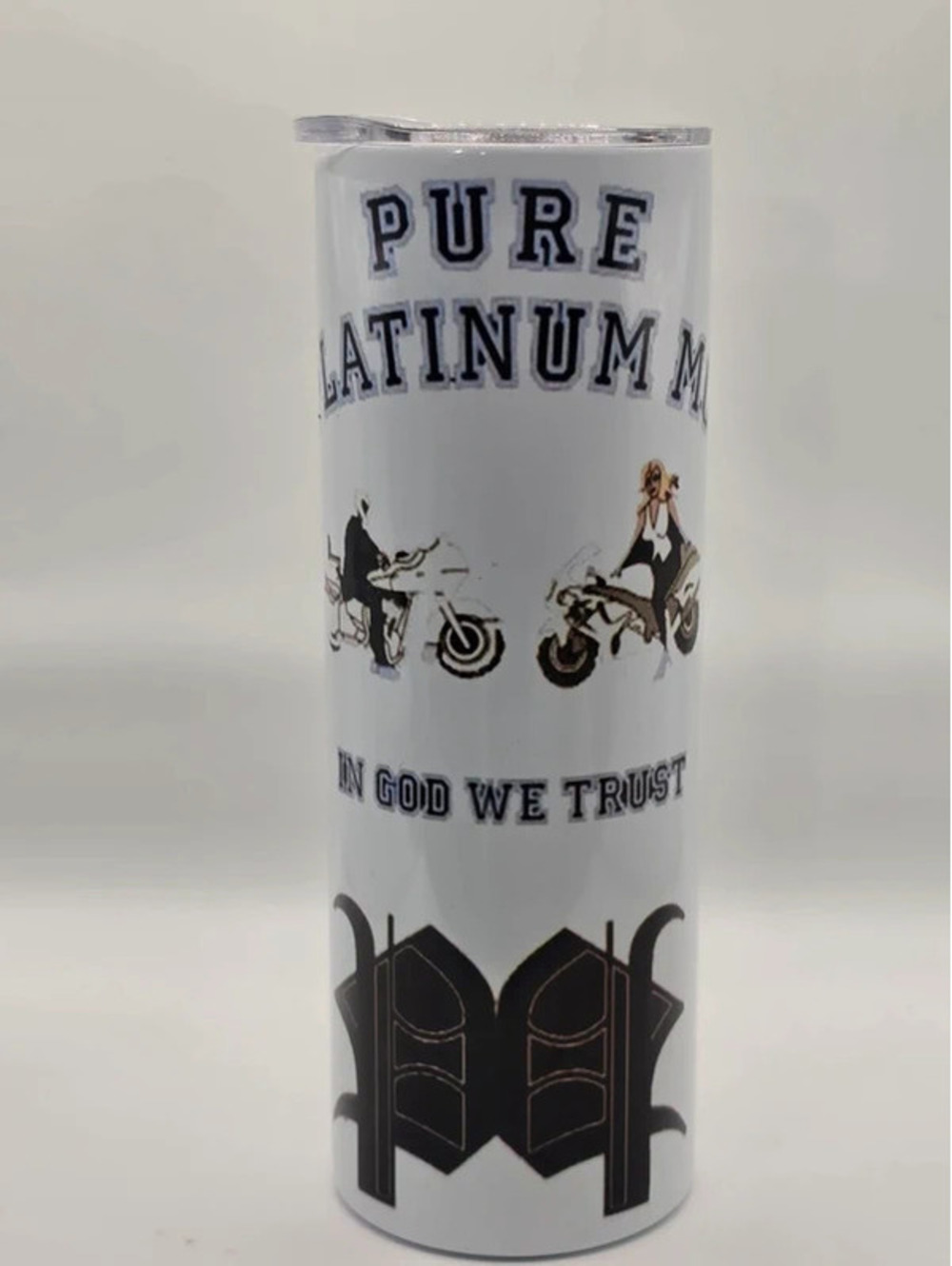 Pure Platinum MC / SC "In God We Trust" Insulated Travel Mug